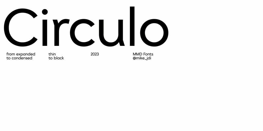 Circulo font