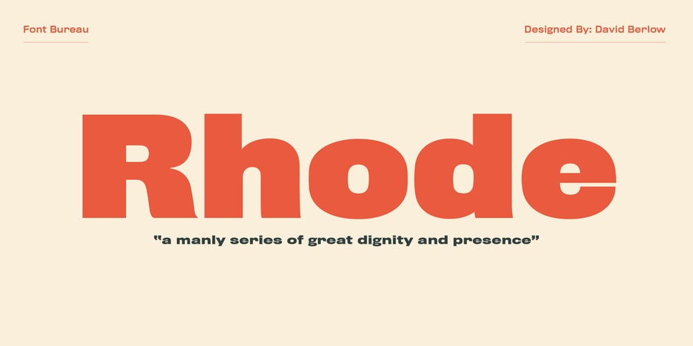 Rhode font