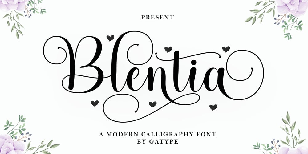 Blentia font