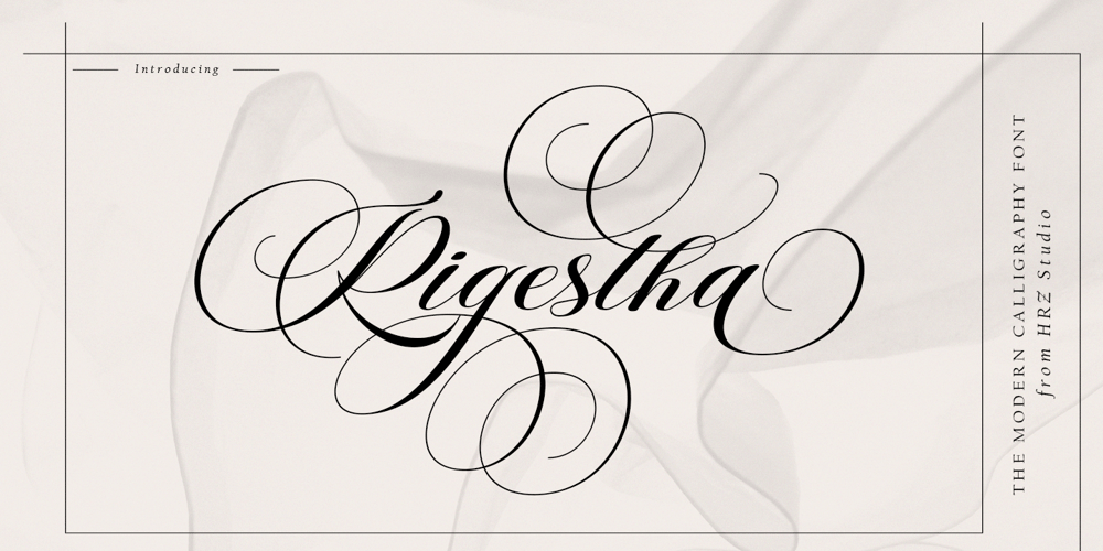 Rigestha Script font