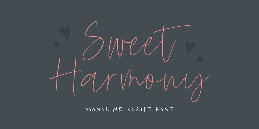 Sweet Harmony font