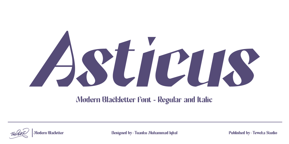 Asticus font