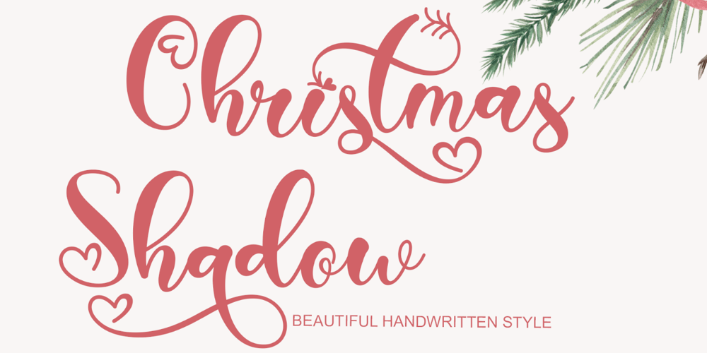 Christmas Shadow font