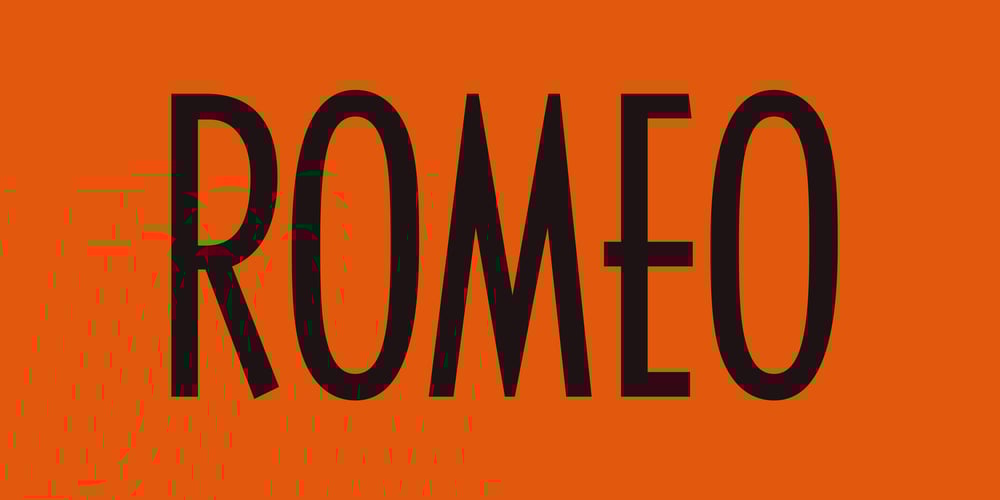 Romeo font
