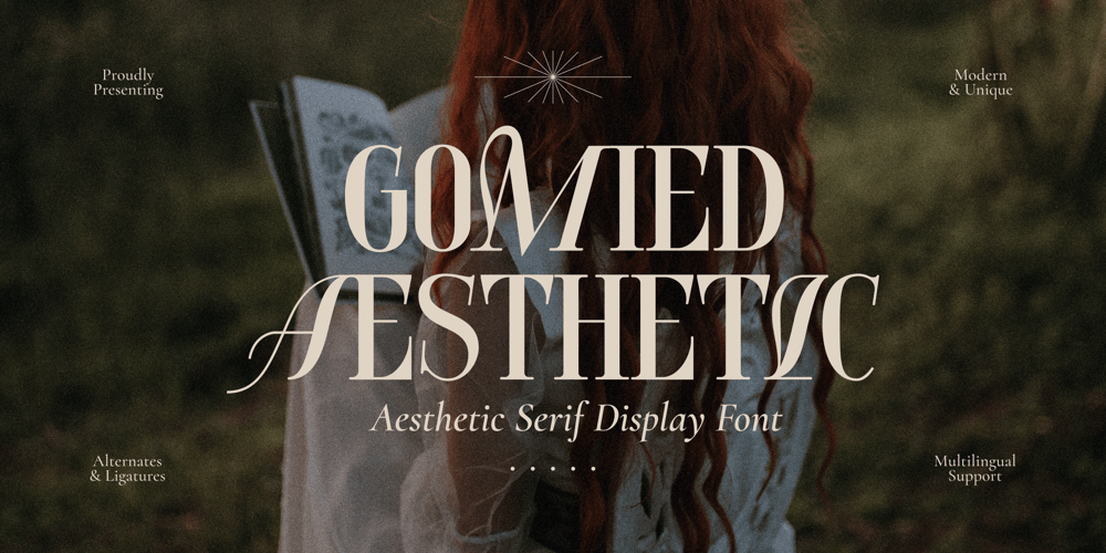 Gomied Aesthetic font