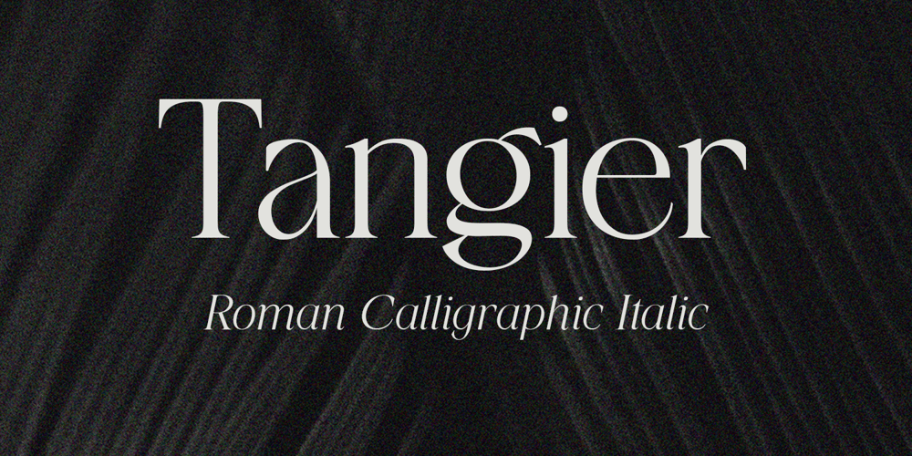 Tangier font