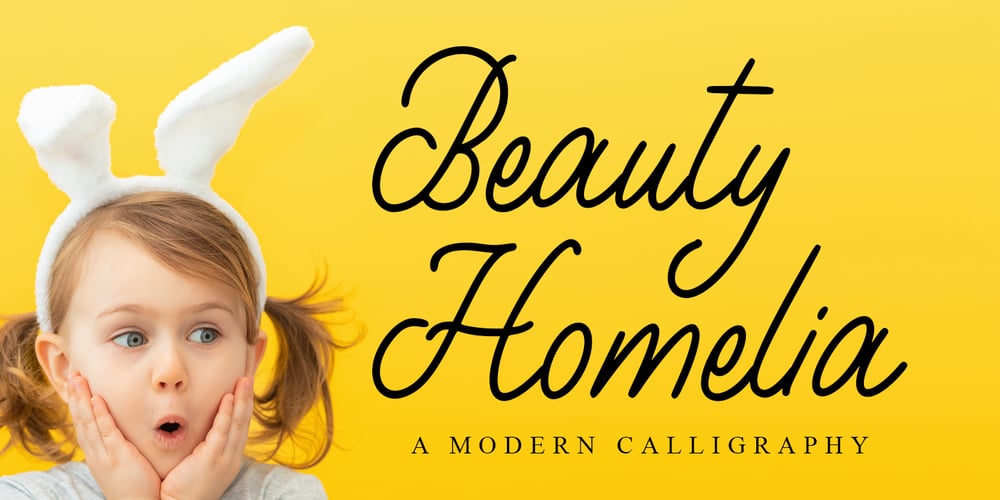 Beauty Homelia font