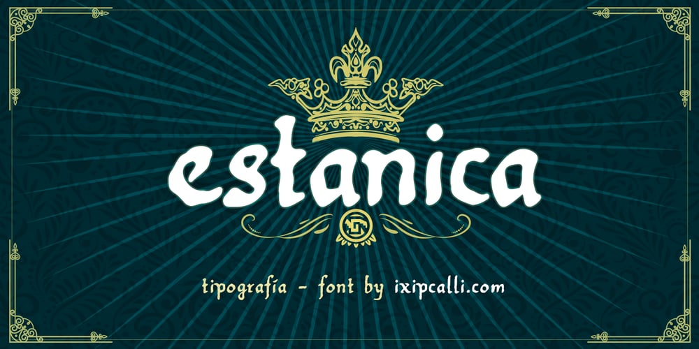 Estanica font