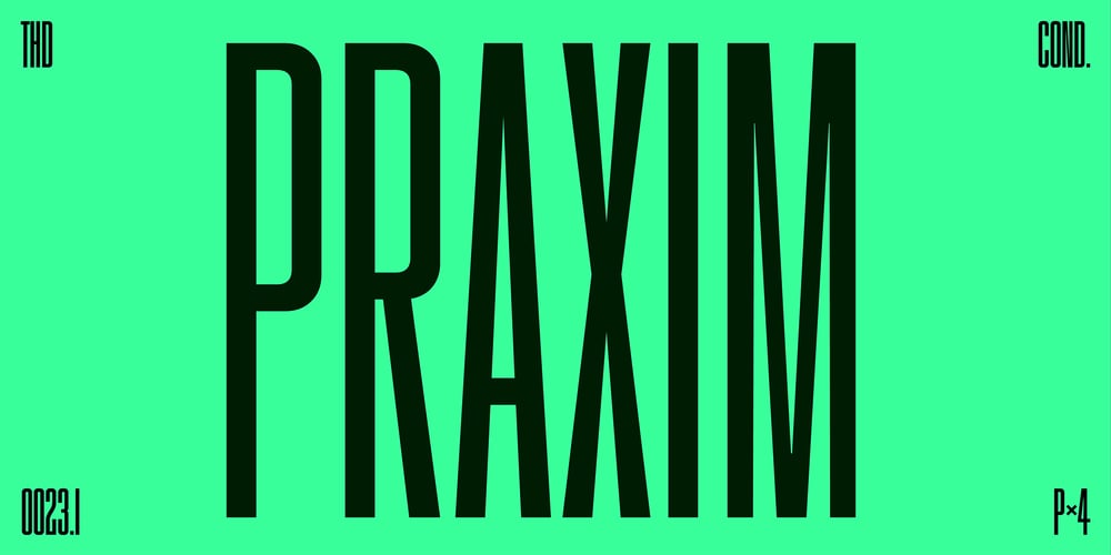 THD Praxim font