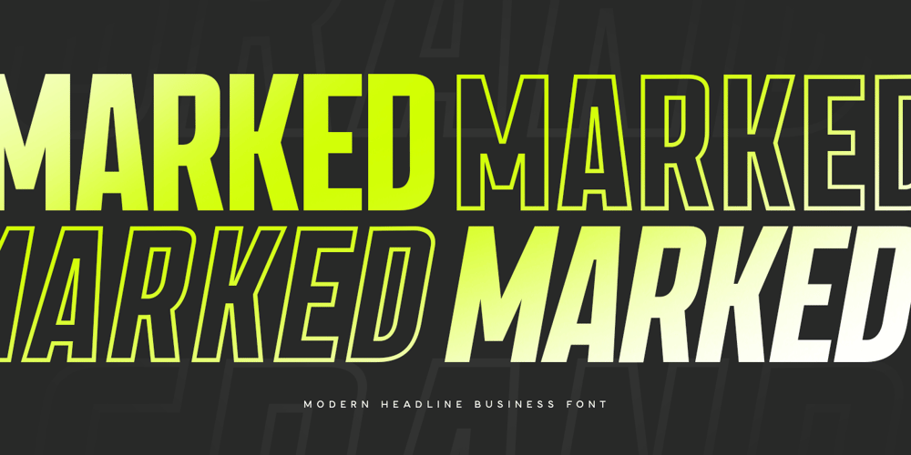 Marked font