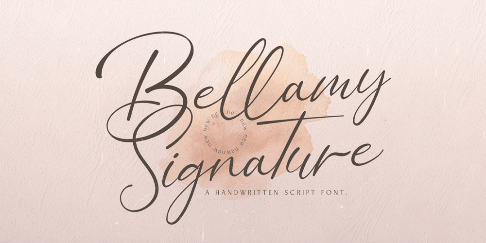 Bellamy Signature font