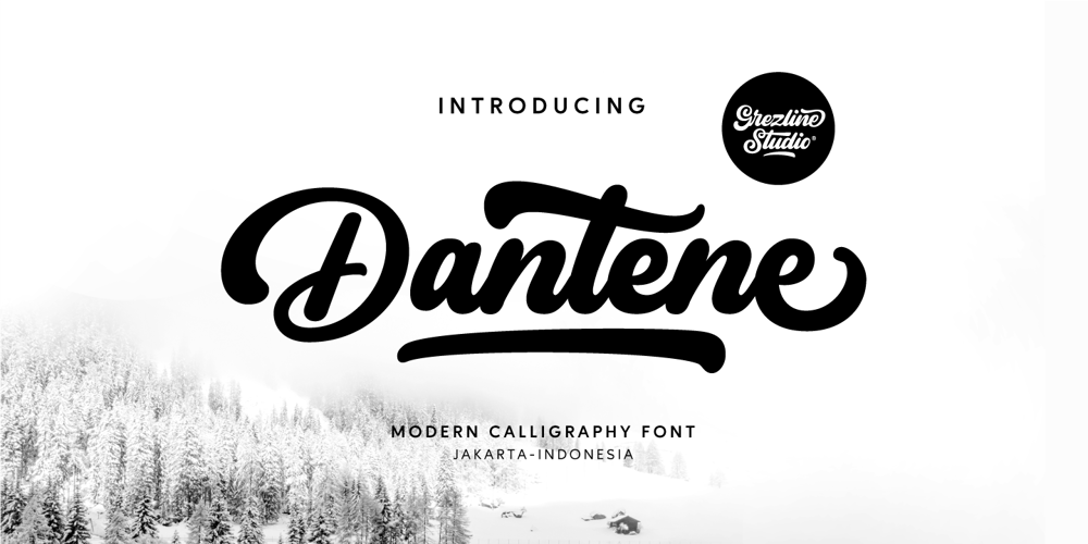Dantene font