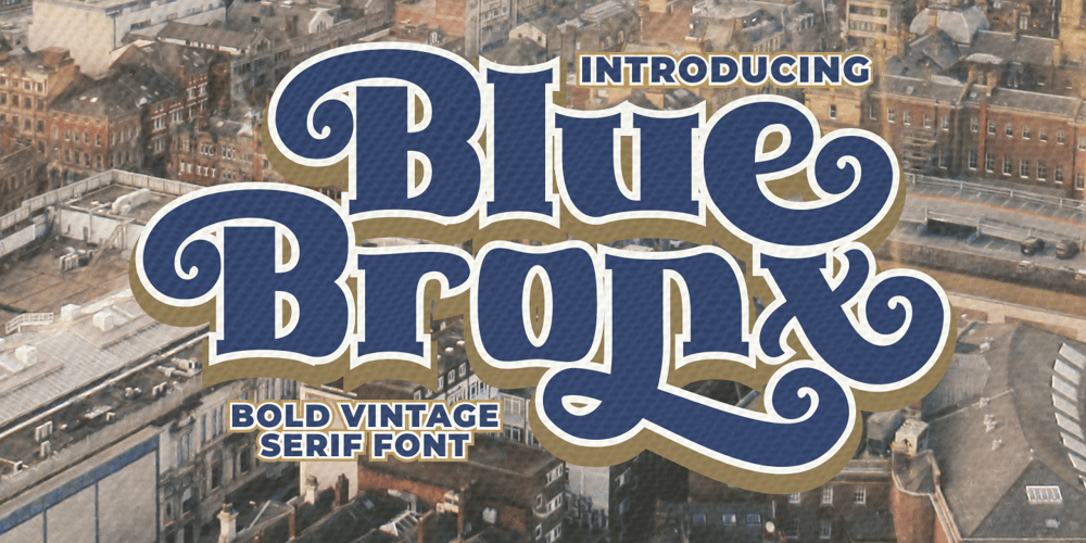 Blue Bronx font