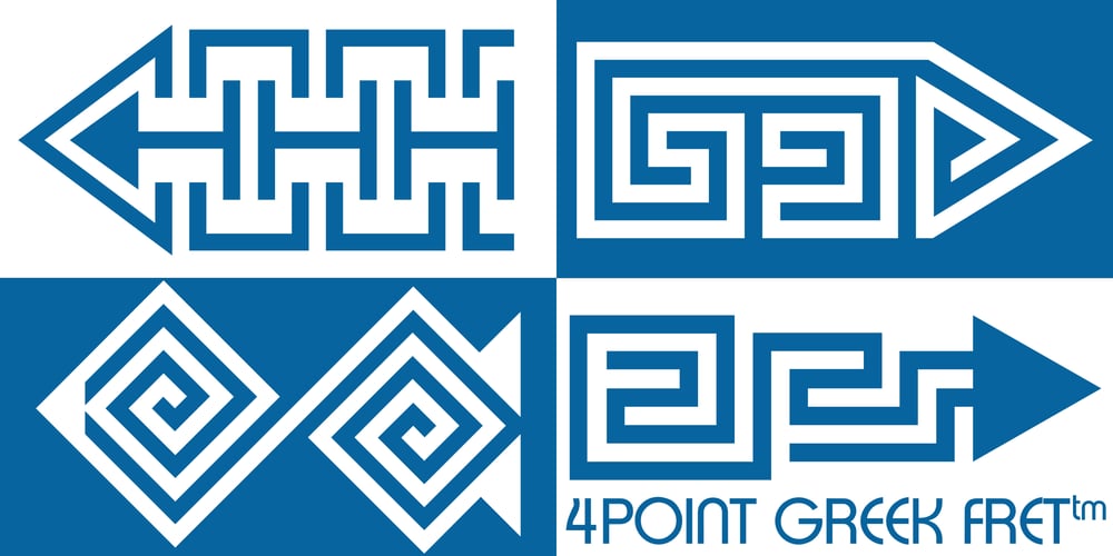 4 Point Greek Fret font