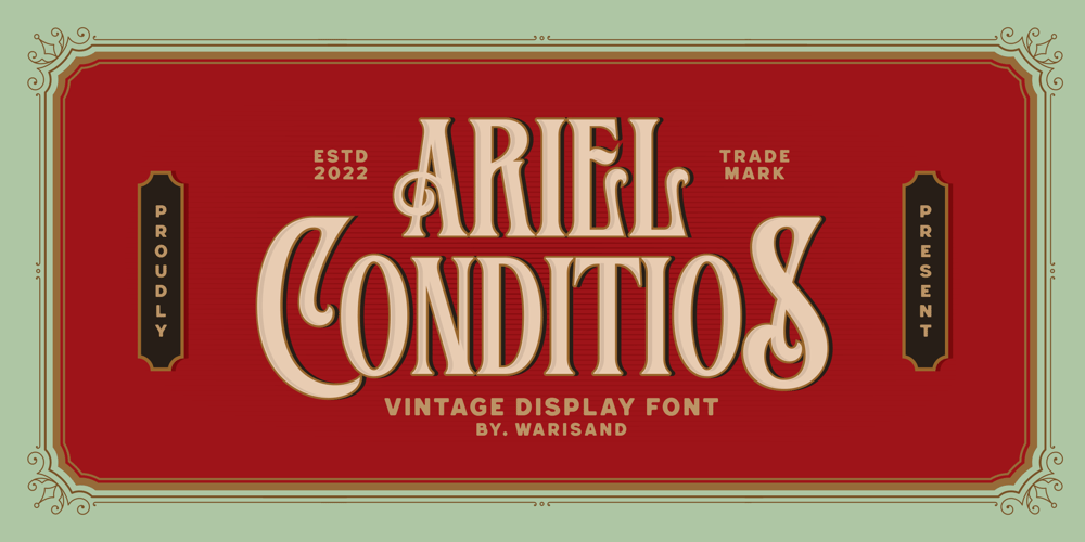 Ariel Conditios font