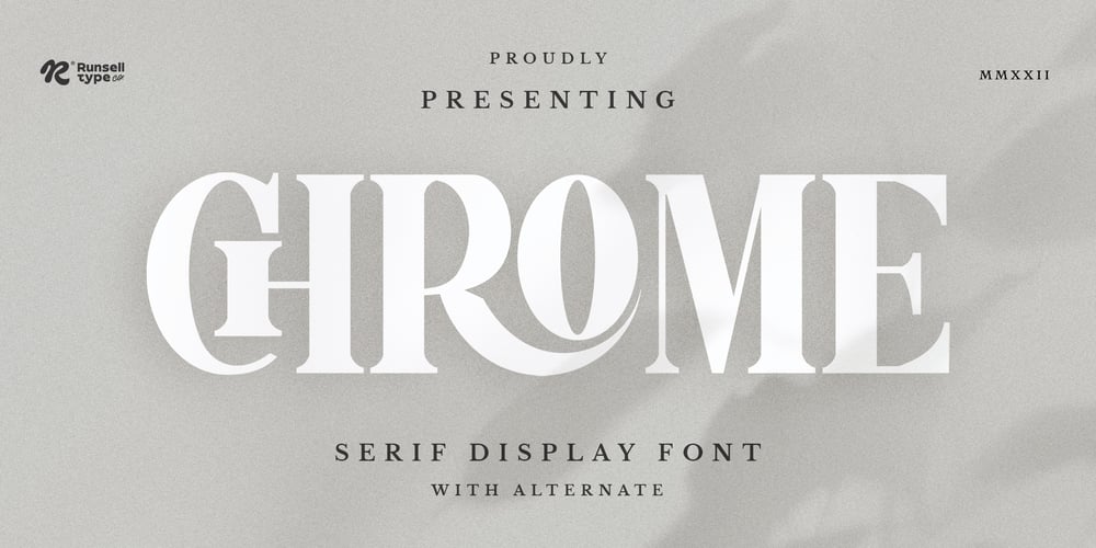 Chrome font