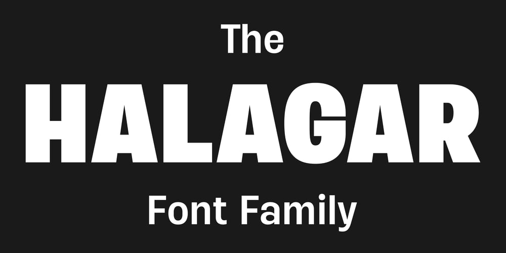 Halagar font