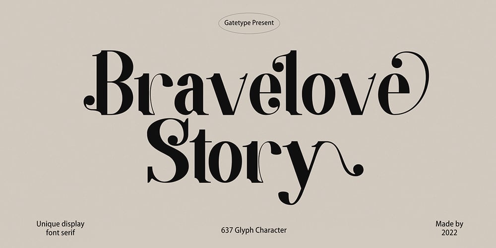 Brave love font