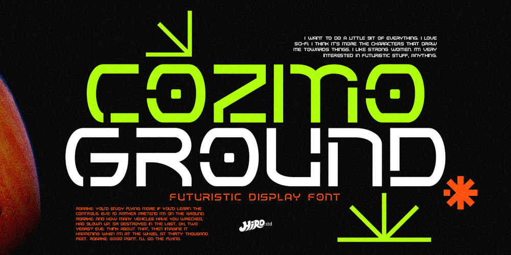 Cozmo Ground font