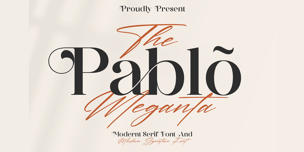 The Pablo Meganta Signature font