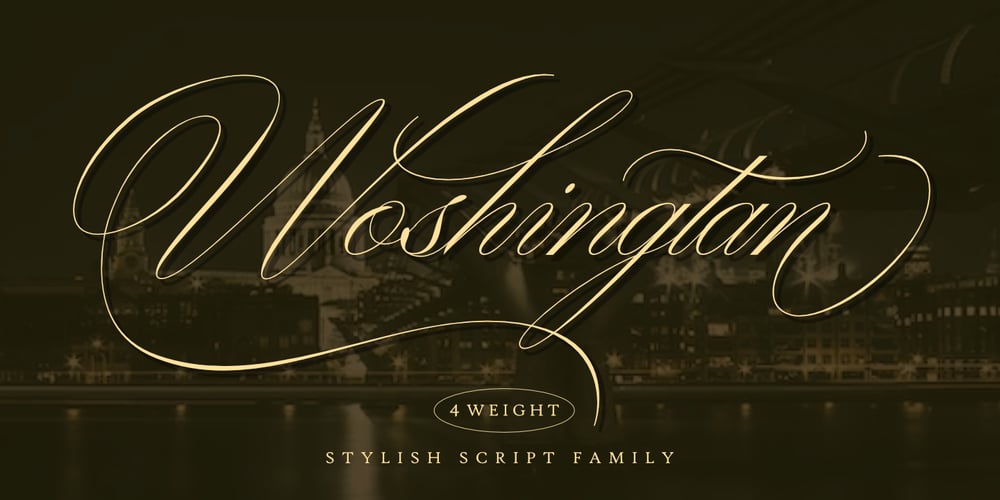 Woshingtan font