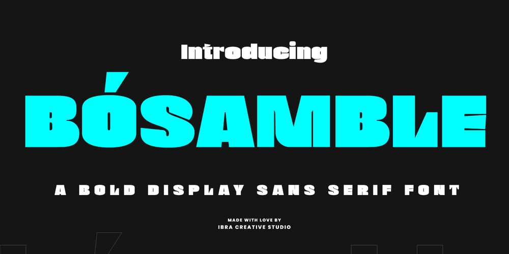 Bosamble font