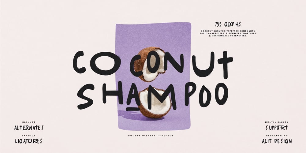 Coconut Shampo font