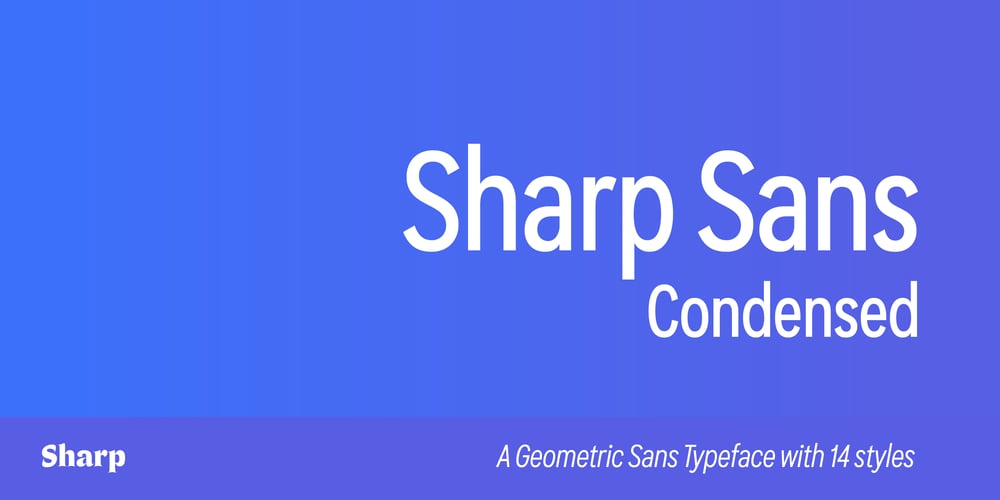 Sharp Sans Condensed font