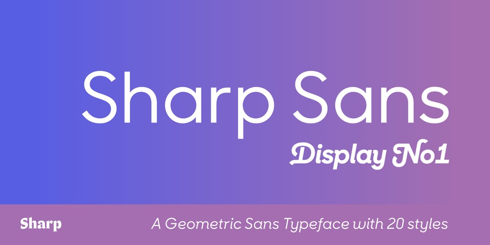 Sharp Sans Display No. 1 font