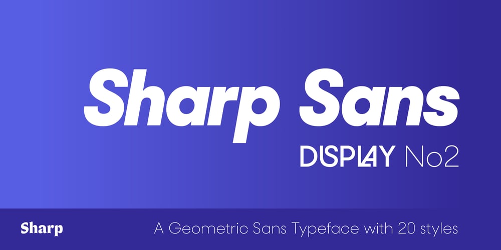 Sharp Sans Display No. 2 font