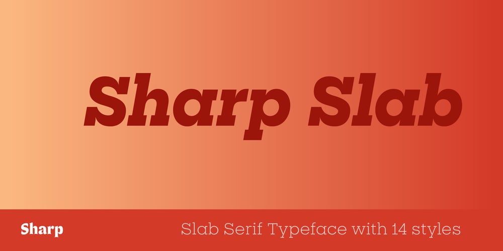 Sharp Slab font