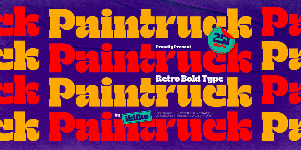 Paintruck font