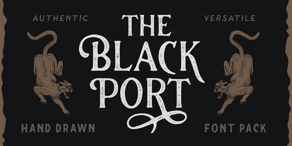 The Blackport font