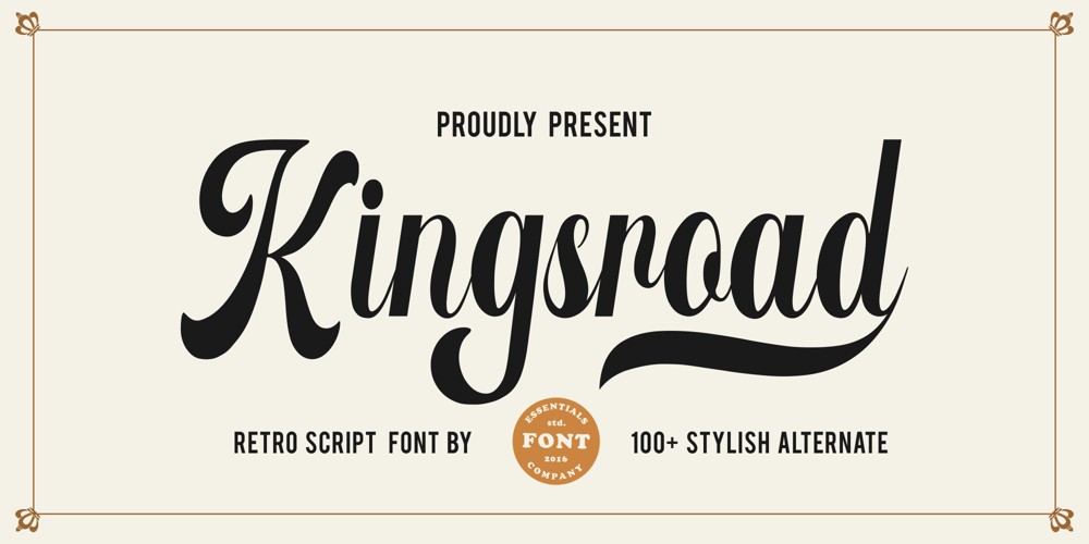 Kingsroads font