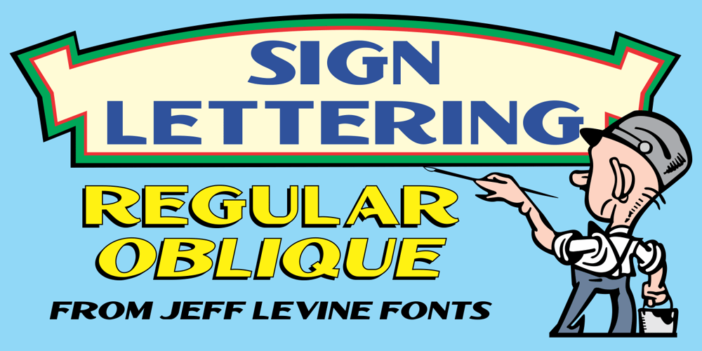 Sign Lettering JNL font