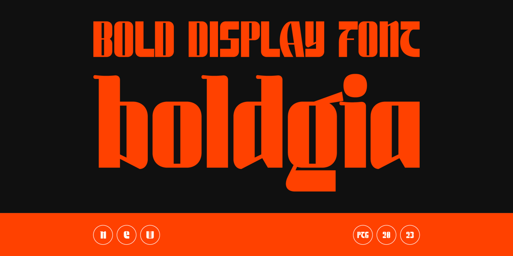Boldgia font