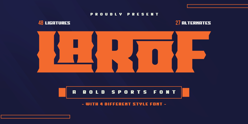 Larof font