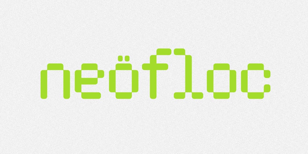 Neofloc Rounded font