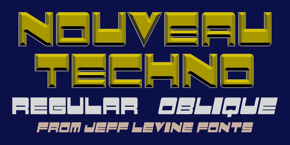 Nouveau Techno JNL font