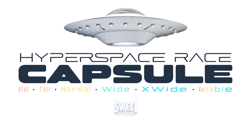 Hyperspace Race Capsule font