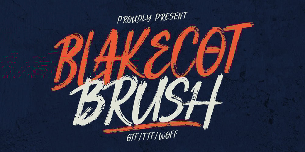 Blakecot Brush font
