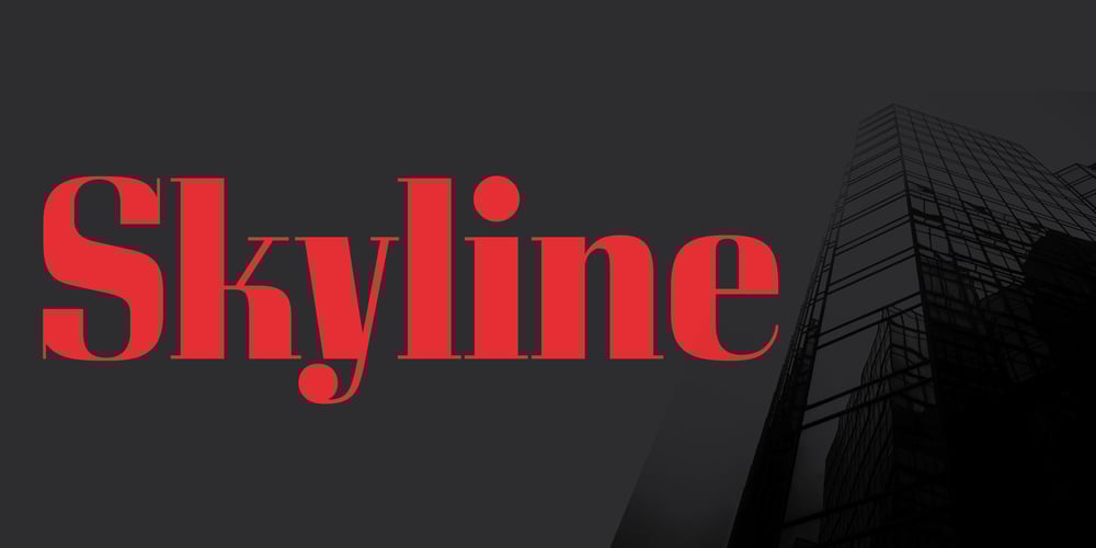 Skyline font