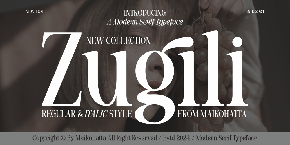 Zugili font