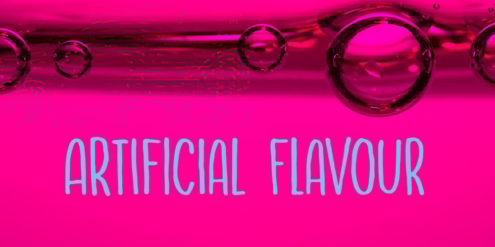 Artificial Flavour font