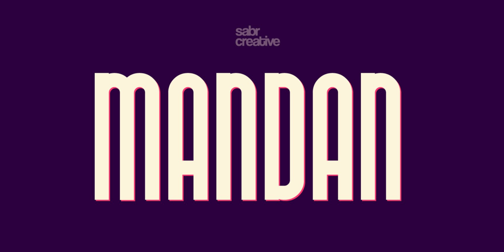 Mandan font