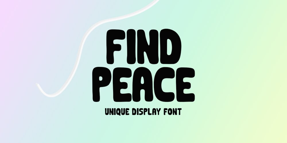 Find Peace font