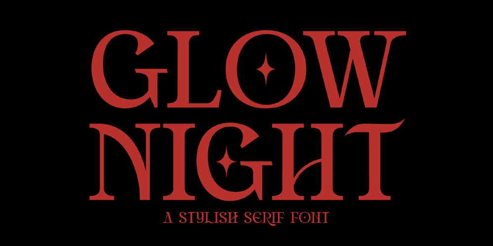 Glow Night font