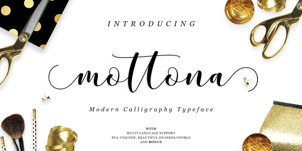 Mottona Script font