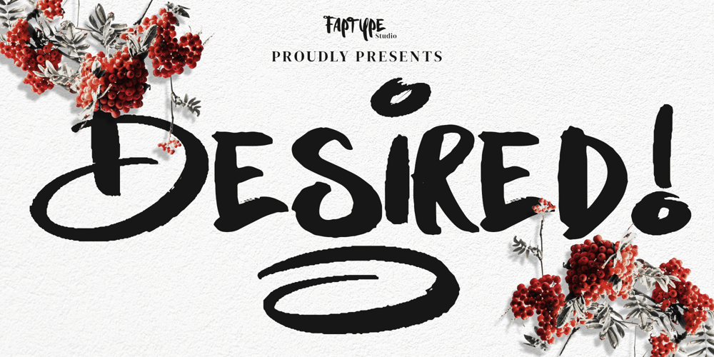 Desired Brush font