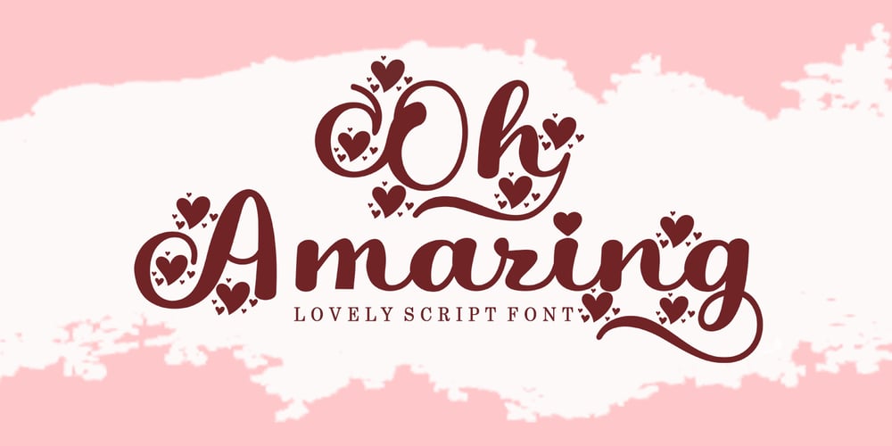 Oh Amazing Script font